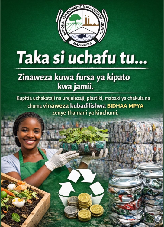 NEMC poster explaining waste as economic opportunity