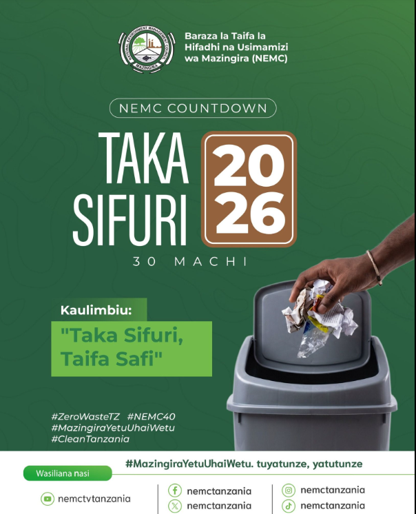 NEMC Taka Sifuri 2026 countdown poster